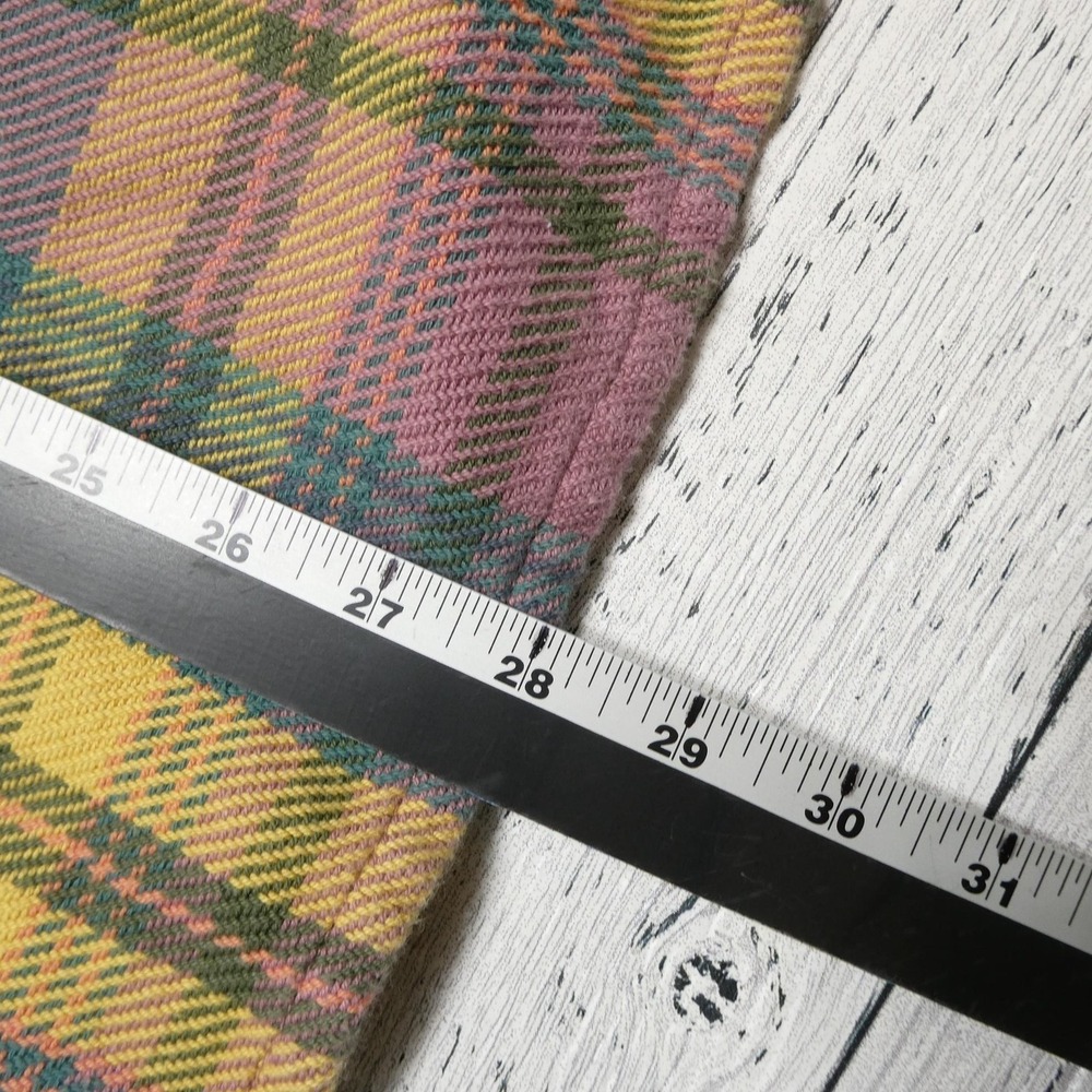 L.L. Bean Shirt Womens XL Multicolor Madras Plaid Flannel Cotton Twill - Picture 9 of 9